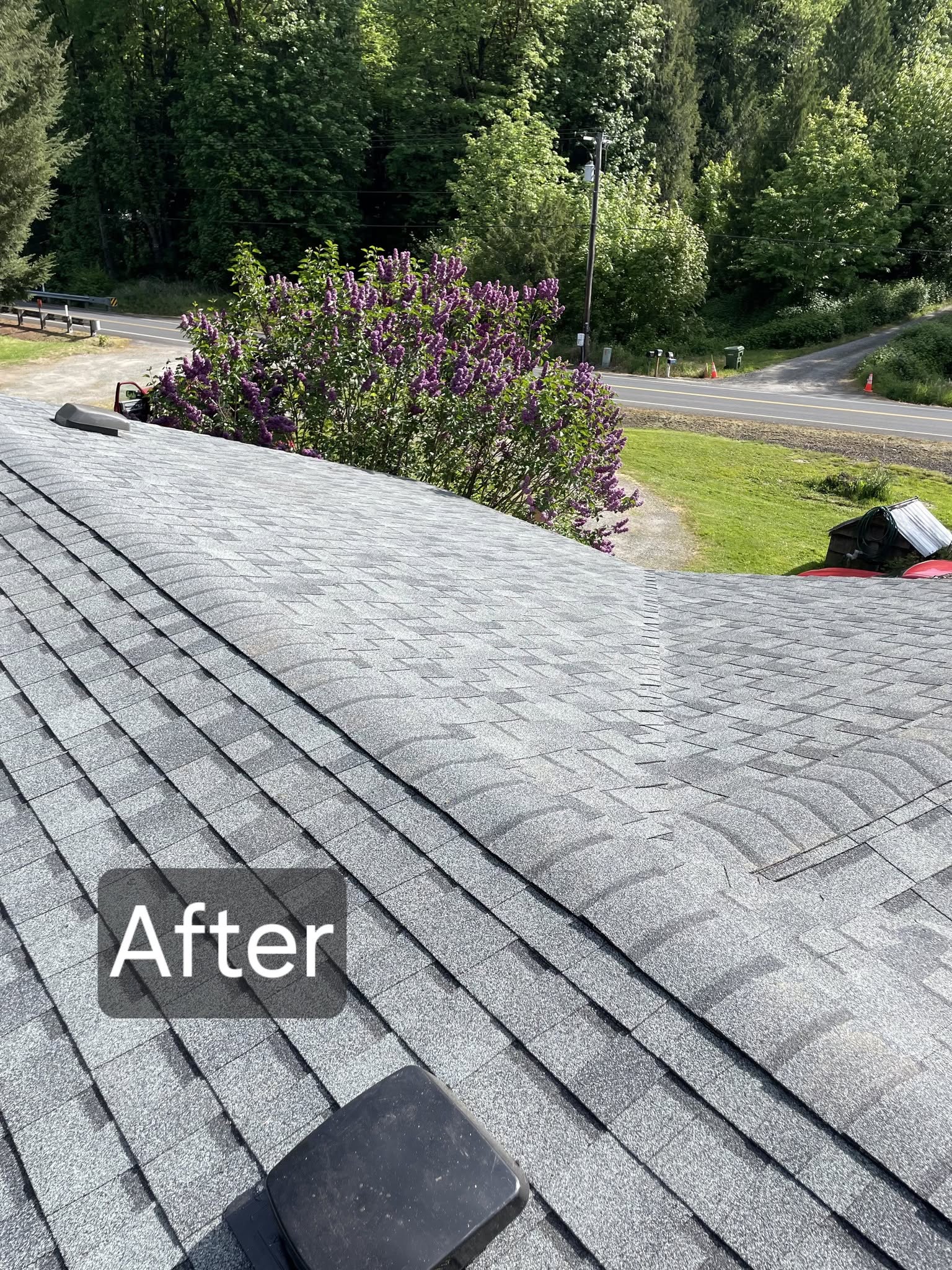 New architectural shingles after a TK Construction reroof