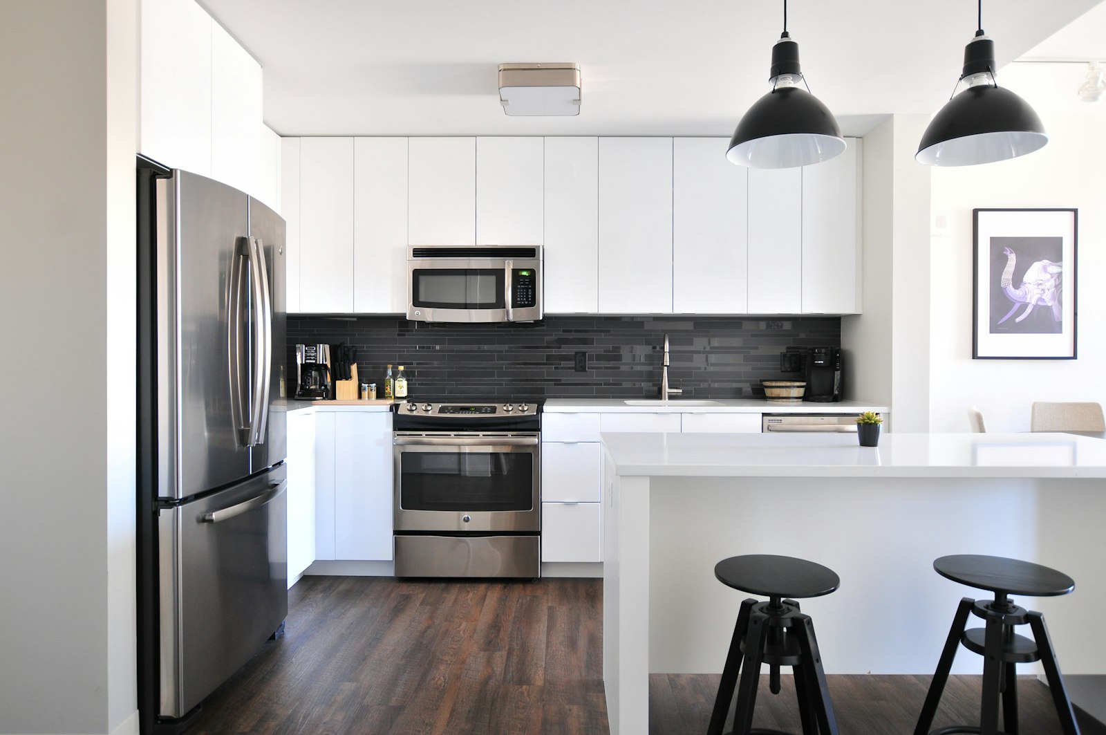 Kitchen interior representing full kitchen and bath remodel work